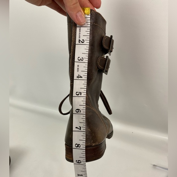 Brown leather boots Steve Madden size 9 1/2 - Picture 2 of 15